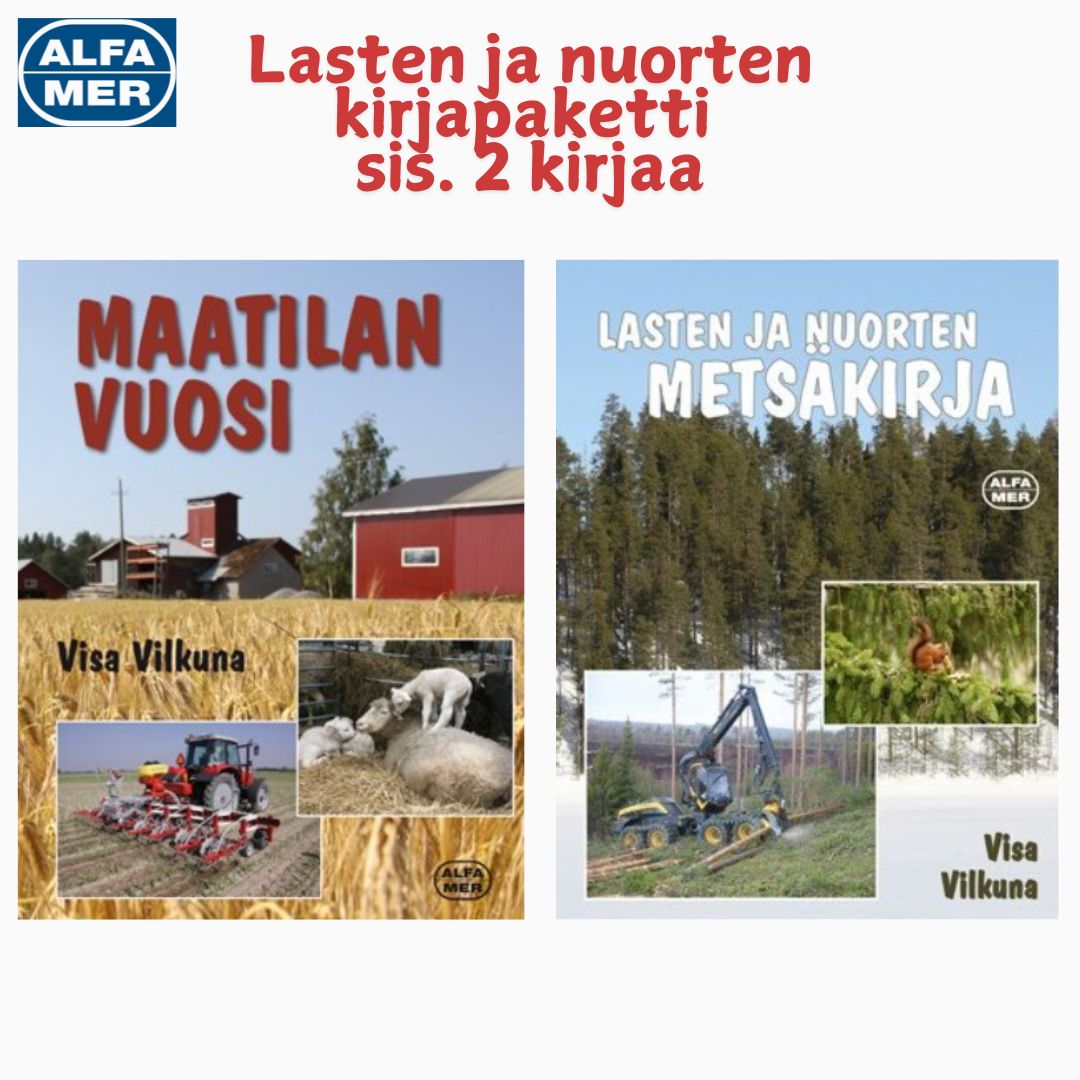Lasten ja nuorten kirjapaketti, sis. 2 kirjaa