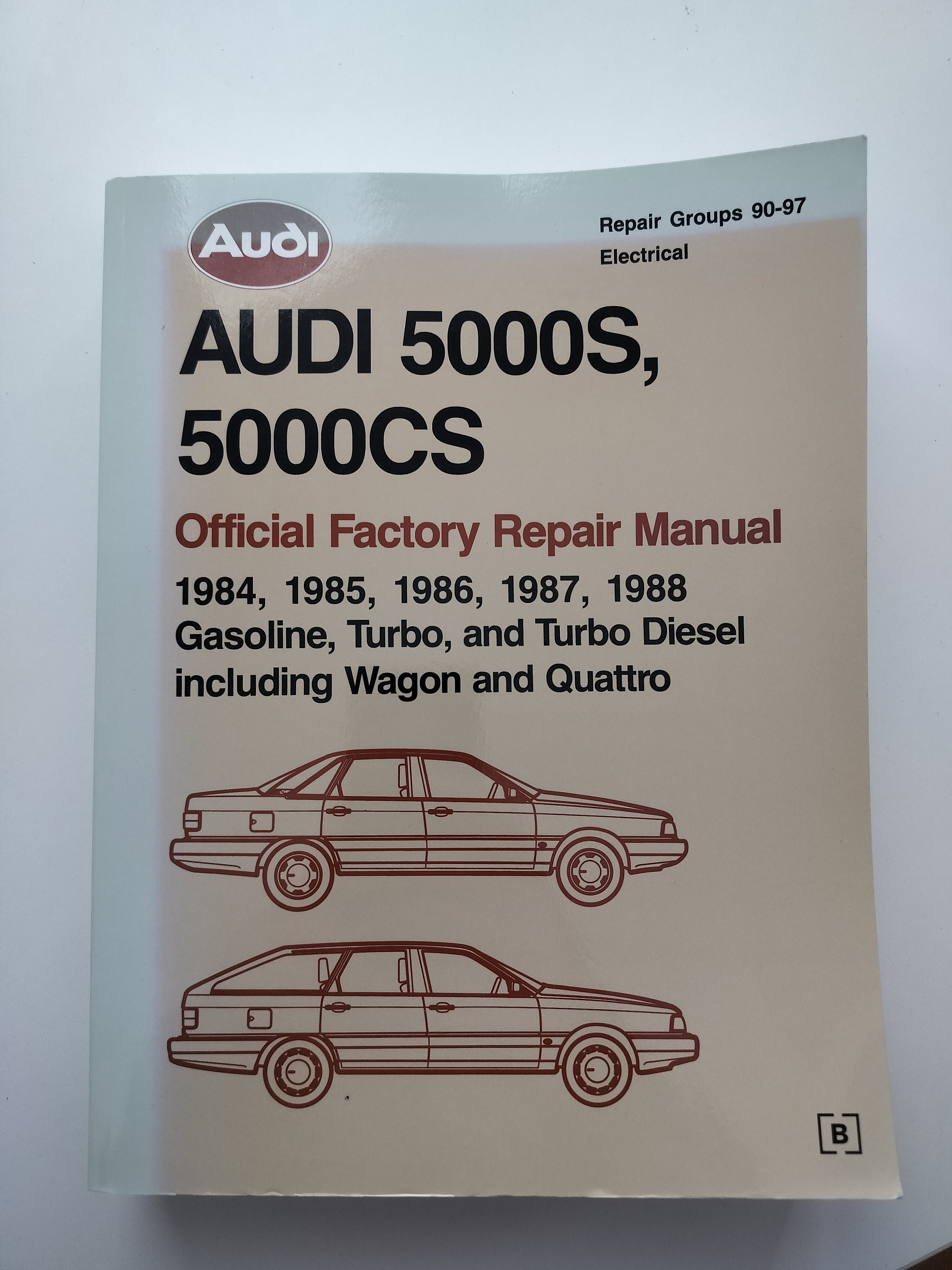 Audi 5000 1984-88 also turbo, turbodiesel and quattro WSM