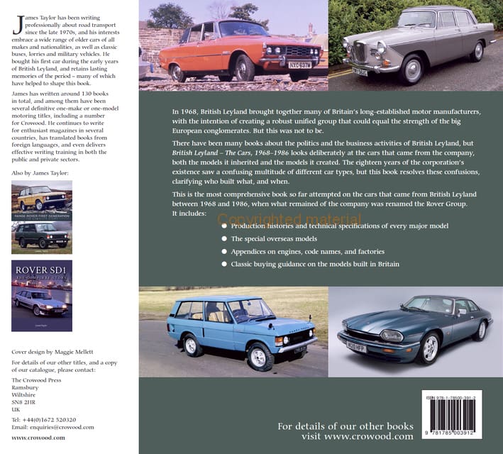 BRITISH LEYLAND The Cars, 1968-1986